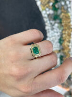 2.3 Carat Emerald Statement | 14K Yellow Gold | A Classic Statement