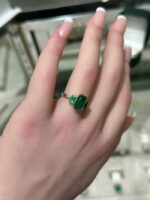 2.3 Carat Emerald Diamond Ring | 14K White Gold | Modern Nobility - Image 6