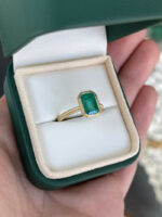 2.35 Carat Emerald Diamond Ring | 14K White Gold | A Classic Statement - Image 7