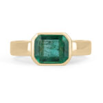 2.4 Carat Emerald Diamond Ring | 14K White Gold | A Classic Statement - Image 5