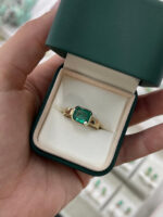 2.4 Carat Emerald Diamond Ring | 14K White Gold | A Classic Statement