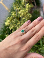 2.45 Carat Emerald Statement | 14K White Gold | A Classic Statement - Image 2