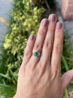 2.45 Carat Emerald Statement | 14K White Gold | A Classic Statement - Image 3