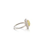 2.5 Carat Round Brilliant Statement | Fancy Yellow | 14K White Gold | Sunlit Royal Radiance - Image 2