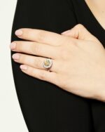 2.5 Carat Round Brilliant Statement | Fancy Yellow | 14K White Gold | Sunlit Royal Radiance - Image 4