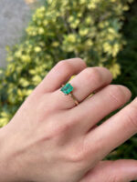 2.5 Carat Emerald Diamond Ring | 14K White Gold | Modern Nobility - Image 2
