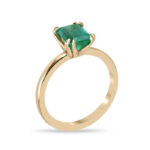 2.5 Carat Emerald Diamond Ring | 14K White Gold | Modern Nobility - Image 3