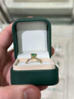 2.5 Carat Emerald Diamond Ring | 14K White Gold | Modern Nobility - Image 4