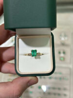 2.5 Carat Emerald Diamond Ring | 14K White Gold | Modern Nobility - Image 5