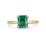 2.5 Carat Emerald Diamond Ring | 14K White Gold | Modern Nobility - Image 7