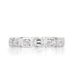 2.5 Carat Emerald Band | 18K White Gold | Everyday Royalty | Heirloom