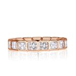 2.53 Carat Radiant Band | Brilliant White | 18K Rose Gold | Quiet Power | Modern Classic