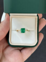 2.65 Carat Emerald Diamond Ring | 14K White Gold | Effortless Elegance - Image 2