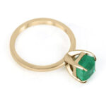 2.65 Carat Emerald Diamond Ring | 14K White Gold | Effortless Elegance - Image 5