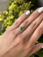 2.65 Carat Emerald Diamond Ring | 14K White Gold | Effortless Elegance - Image 7