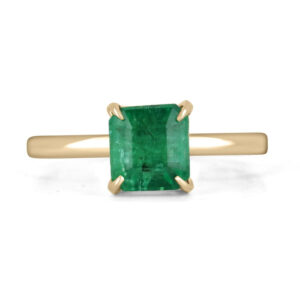 2.65 Carat Emerald Diamond Ring | 14K White Gold | Effortless Elegance