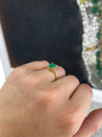 2.66 Carat Emerald Diamond Ring | 14K White Gold | Effortless Elegance - Image 4