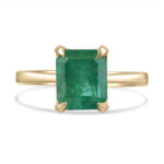 2.66 Carat Emerald Diamond Ring | 14K White Gold | Effortless Elegance