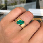 2.68 Carat Emerald Diamond Ring | 14K White Gold | Quiet Power