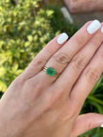 2.68 Carat Emerald Statement | 18K White Gold | Quiet Power | Signature - Image 6