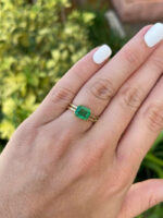 2.68 Carat Emerald Statement | 18K White Gold | Quiet Power | Signature - Image 7