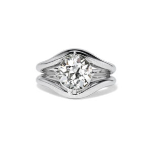 2.7 Carat Round Brilliant Statement | Brilliant White | 14K White Gold | A Classic Statement