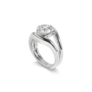 2.71 Carat Round Brilliant Statement | Brilliant White | 14K White Gold | Quiet Power