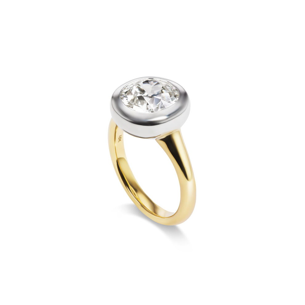 2-73ct-sera-21000-front-view-primary.jpg 2.73 Carat Round Brilliant Statement | Brilliant White | 14K White Gold - Image 1