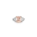 2 Carat Cushion Statement | Fancy Pink | 14K White Gold | Sunlit Royal Radiance | Heirloom
