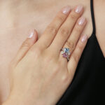 2 Carat Round Brilliant Statement | Fancy Yellow | 14K White Gold | Sunlit Royal Radiance - Image 4