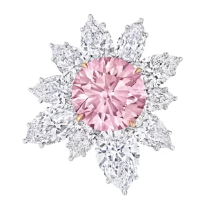2 Carat Round Brilliant Statement | Fancy Pink | 14K White Gold