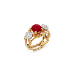 2 Carat Round Brilliant Statement | Ruby Red | 14K White Gold | Quiet Power