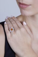 2 Carat Round Brilliant Statement | Fancy Yellow | 14K White Gold - Image 4