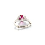 2 Carat Round Brilliant Statement | Ruby Red | 14K White Gold | Modern Nobility | Heirloom - Image 3