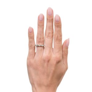 2 Carat Oval Band | Brilliant White | 18K White Gold | Everyday Royalty | High Jewellery