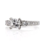 2 Carat Princess Diamond Ring | Brilliant White | 14K White Gold | Modern Nobility - Image 2
