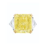 20 Carat Radiant Statement | Fancy Yellow | 14K White Gold | A Crown-Worthy Fancy Rarity - Image 2