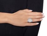 20 Carat Round Brilliant Statement | Brilliant White | 14K White Gold - Image 5
