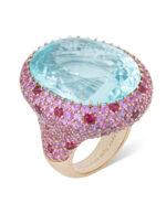 20 Carat Oval Statement | Paraiba Blue | 14K White Gold | Grand Palais Radiance - Image 4