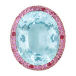20 Carat Oval Statement | Paraiba Blue | 14K White Gold | Grand Palais Radiance
