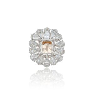 20 Carat Round Brilliant Statement | Fancy Yellow | 14K White Gold