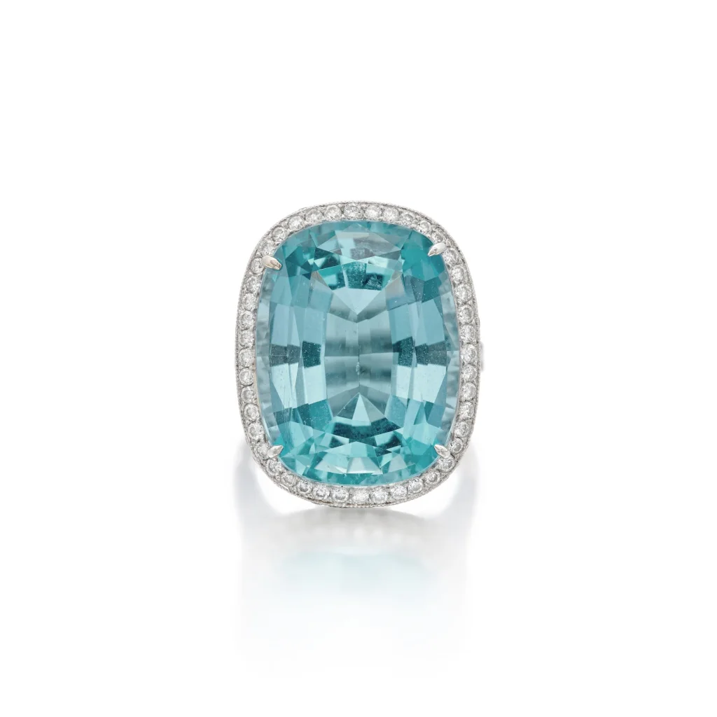 20 Carat Cushion Statement | Brilliant White | SI | 18K Gold | Collector’s Grade Grandeur