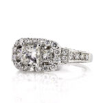 1.93 Carat Princess Diamond Ring | Brilliant White | 14K White Gold | Refined Light - Image 2
