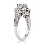 1.93 Carat Princess Diamond Ring | Brilliant White | 14K White Gold | Refined Light - Image 3