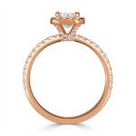 1.7 Carat Radiant Diamond Ring | Brilliant White | 14K White Gold | Classic Charm - Image 3