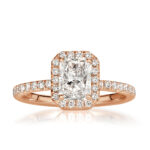1.7 Carat Radiant Diamond Ring | Brilliant White | 14K White Gold | Classic Charm