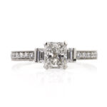 2.17 Carat Radiant Diamond Ring | Brilliant White | 14K White Gold | A Classic Statement