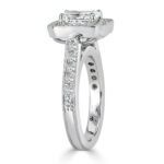 2 Carat Radiant Diamond Ring | Brilliant White | 14K White Gold | Modern Nobility | Heirloom - Image 3