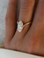2.5 Carat Oval Statement | Brilliant White | 14K White Gold | Effortless Elegance - Image 7