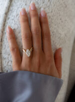 2.5 Carat Oval Statement | Brilliant White | 14K White Gold | Modern Nobility - Image 4